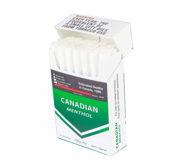 Canadian Menthol cigarettes pack